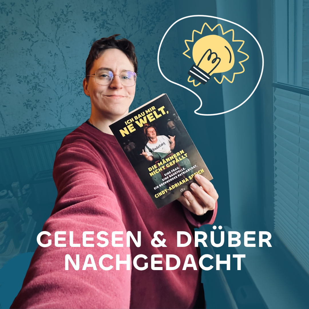 Antonia Ludwig mit dem Buch Ich bau mir ne Welt, die Männern nicht gefällt von Cindy-Adriana Speich